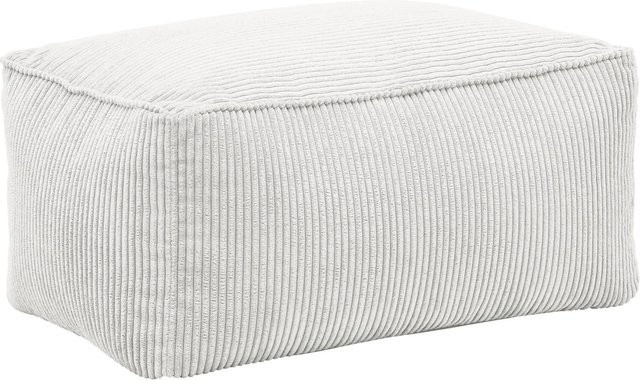 Mömax Hocker Caroline Beige modern gepolstert B/T/H: 80 x 50 x 38 cm - Bild 1