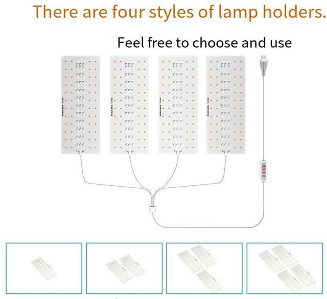 USB-Quantum-Board LED-Wachstumslicht in Weiß für den Innengarten als hängende Pflanzenlampe - Bild 1