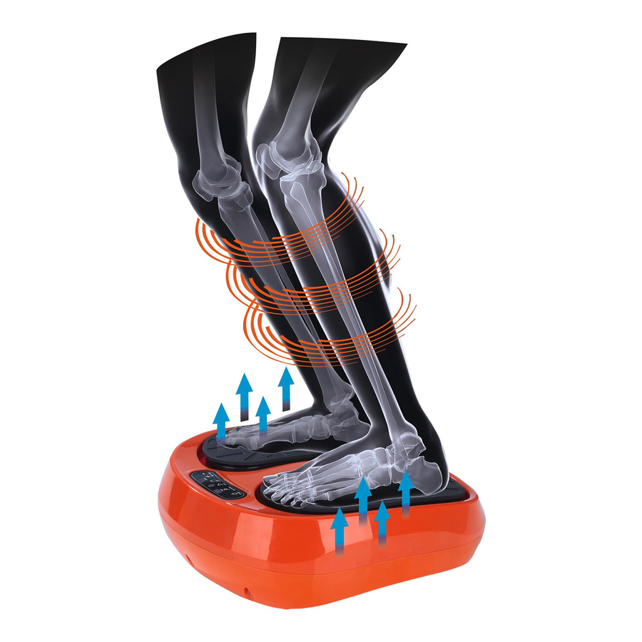 MAXXMEE Vibrationsgerät für Training und Massage in Schwarz/Orange - Bild 4
