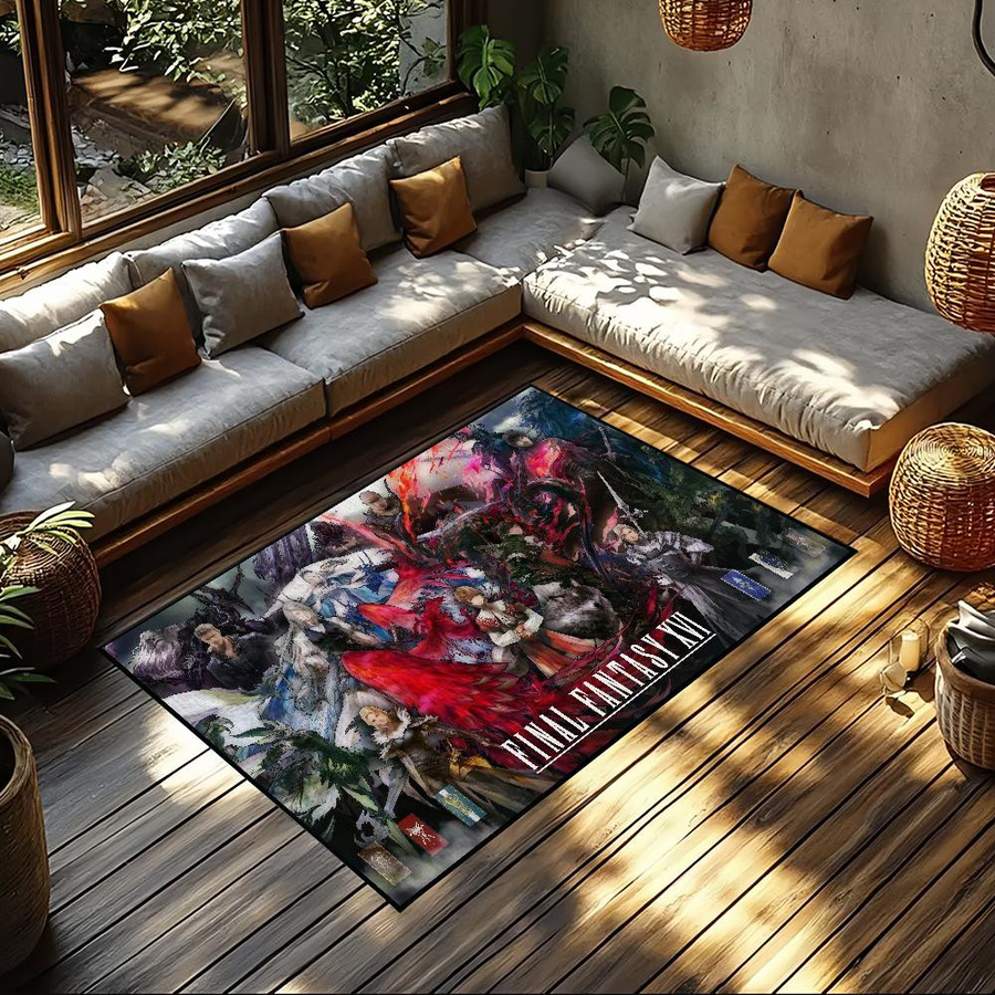 Final Fantasy XVI Bodenmatte Wucifang Jewelry geflochten multicolor B/T: 40 x 120 cm - Bild 4