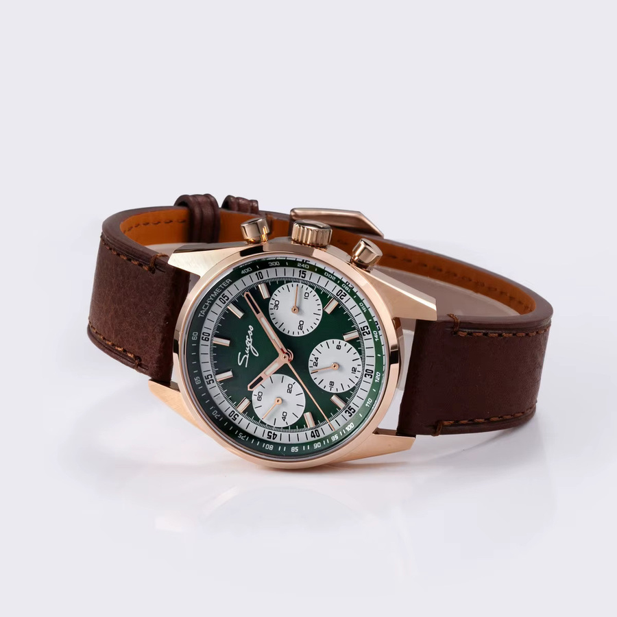 Sugess Chronograph, Automatik, Edelstahl, 38 mm, Herren - Bild 3