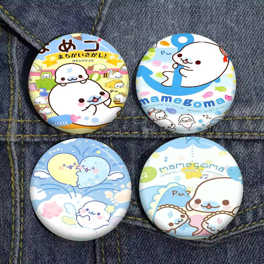 Brosche Mamegoma Cartoon, 58 mm - Bild 4