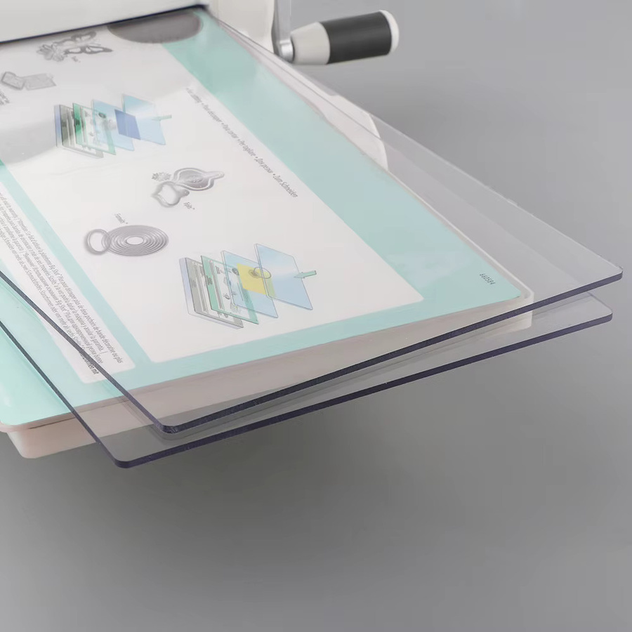 BSP Schneidpads für BS Switch Plus Stanzmaschine, 2 Größen, transparente Schneidplatten aus Polycarbonat-Kunststoff zum Prägen und Basteln - Bild 2