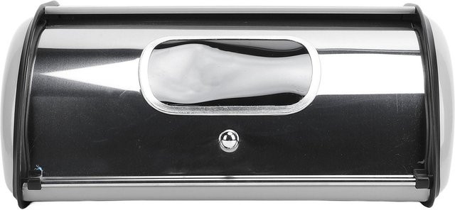 Brotkasten aus Metall mit Fenster von CosyHome in Weiß - Bild 1