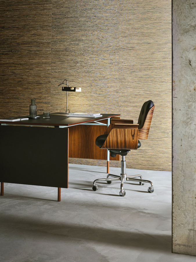 Omexco Tapete Glory LAN222 in Beige, Braun und Gold mit abstraktem Nature-Design aus Vlies - Bild 1