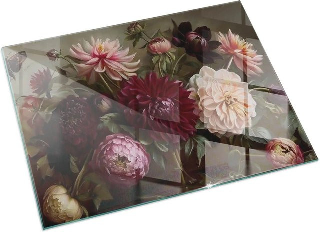 Tulup Glasbodenplatte für Kaminöfen in Rot, B/T: 120 x 80 cm - Bild 1