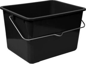FRIESS-TECHNO-PROFI Farbeimer aus Kunststoff in Schwarz mit 8 l Fassungsvermögen für lösungsmittelbasierte Produkte - Bild 1