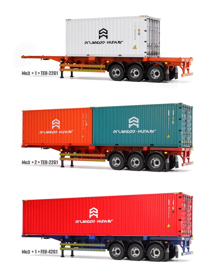Orlando Hunt Container Kit Modell 1:32, Fahrzeuge, Kunststoff - Bild 2