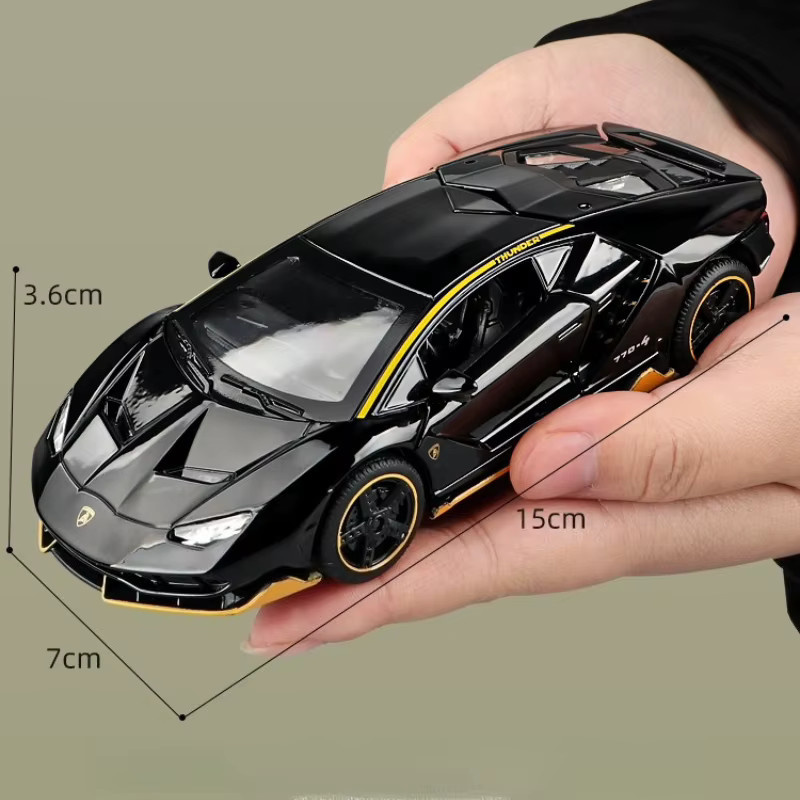 MAKEDA Centenario LP770-4 Supercar, Diecast Metall Auto Modell, 1:32, mit Licht und Sound - Bild 4