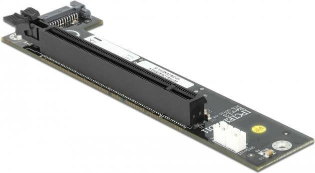 Delock Schnittstellen-Konverter 2 x SFF-8654 zu PCIe x16 Bifurkation für NVMe SSD in Schwarz - Bild 2