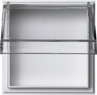 Gira Zwischenplatte mit transparentem Klappdeckel in Weiß zur Integration von Elektronikgeräten als Adapter - Bild 1