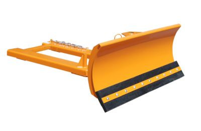 Robuster Schneeschieber SCH-G 150 von Bauer in Orange mit Gummilippe für Profis - Bild 1
