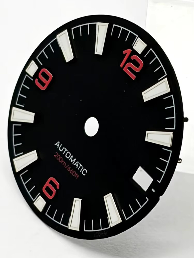 RICHUS Uhrenzifferblatt, Grün, Leuchtend, 28,5 mm, NH35 Automatik - Bild 4