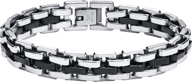 Vnox Uhrenarmband Edelstahl, Schwarz, Herren, 21 cm - Bild 1
