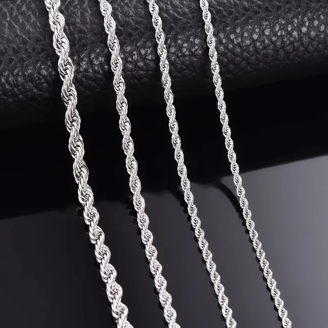 URBABY Halskette 925 Silber, Seilkette, Unisex - Bild 1