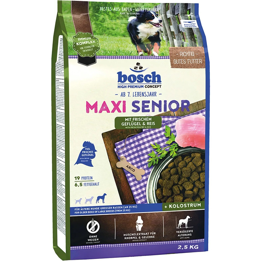 Bosch Pets Spezialfutter für Hunde Maxi Senior Geflügel und Reis 2,5 kg - Bild 2