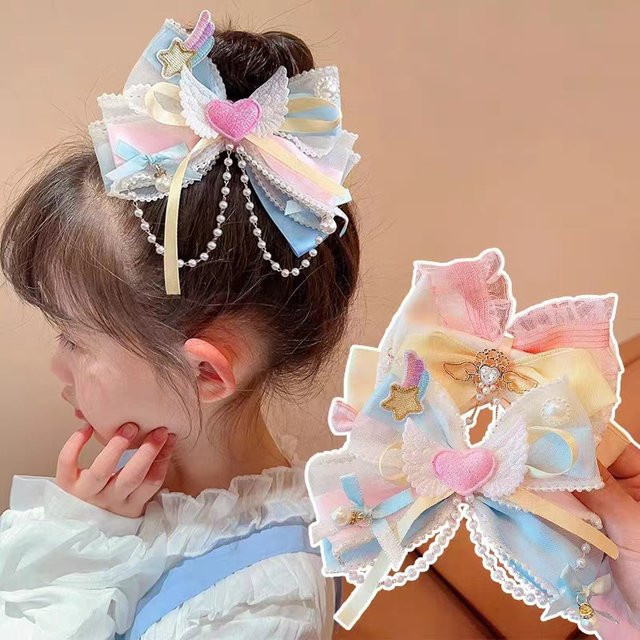 Sommer6 Haarspangen mit Schleife, Kinder - Bild 1