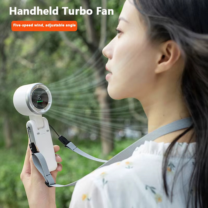 Xiaomi 3-in-1 Mini-Ventilator mit 5 Geschwindigkeitsstufen, wiederaufladbarem Akku und USB-Ladefunktion, Weiß - Bild 2