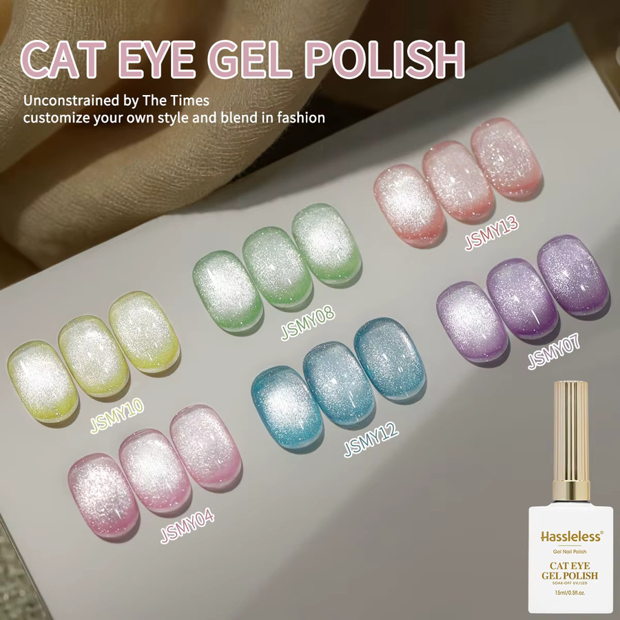 Hassleless Cat Eye Gel Nagellack, 15 ml, Glänzend - Bild 3