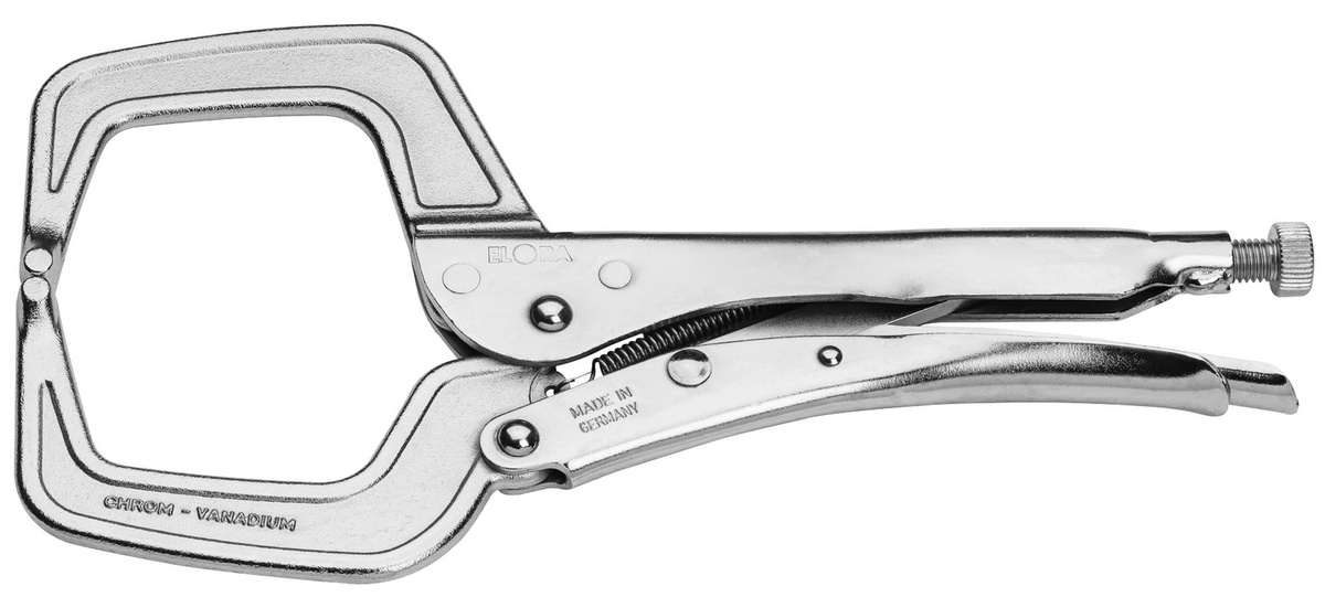 Elora Klammergripzange C-Form in Silber mit einer Spannweite von 0-90 mm ELORA-507-280s - Bild 1