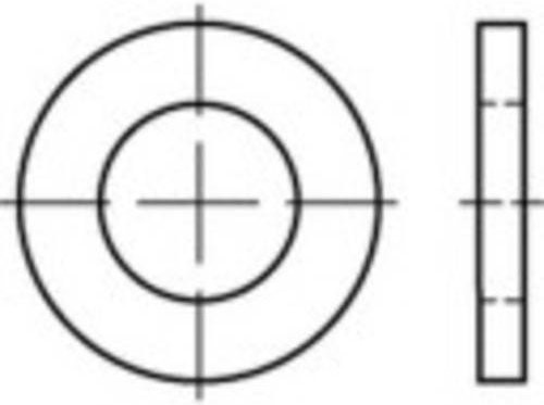 TOOLCRAFT Flache Unterlegscheibe aus Stahl, 10 Stück, Durchmesser: 56 mm, 75 mm - Bild 1