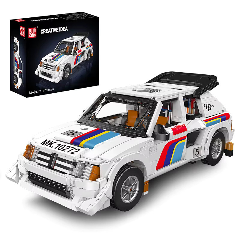 Mould King MOC 205 T16 Klassisches Rallye-Auto, Rennwagen-Modell, ab 14 Jahren - Bild 5