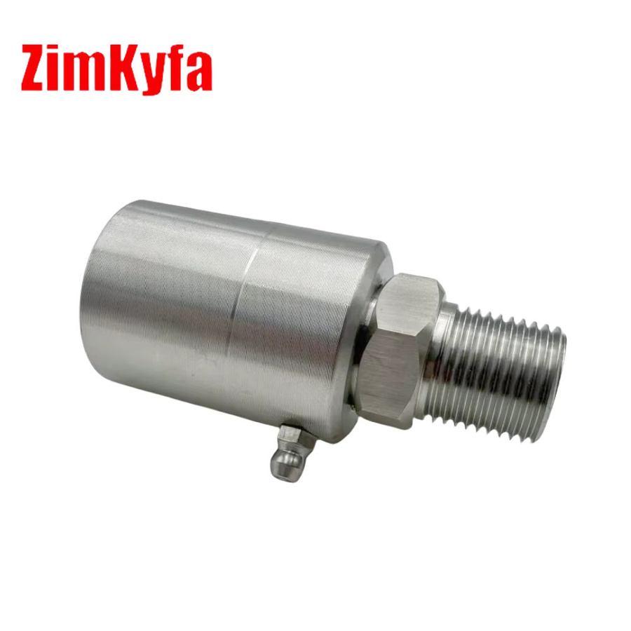 Zimakyfa MXF Schlauchaufroller-Drehgelenk aus Stahl in Silber, 1/2 Zoll für Heim- und Industrieanwendungen - Bild 1