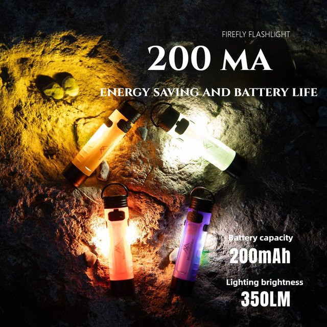 MOUNTAINHIKER Mini-Taschenlampe mit Schlüsselclip, USB wiederaufladbare Outdoor-LED-Taschenlampe in Lila - Bild 1