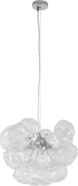 Lucande Pendelleuchte Diborah Modern 5-flammig aus Glas und Eisen in Transparent und Chrom, Höhe: 43 cm, Breite: 40 cm, Tiefe: 40 cm - Bild 1