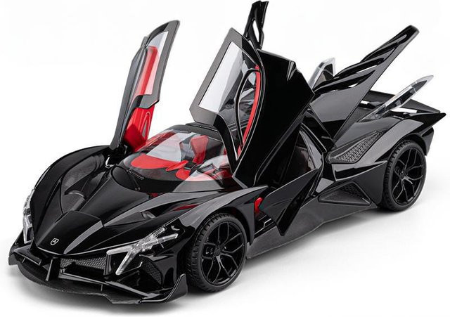 Linyi toy car Apollo Project Evo Supercar, Modell Spielzeugauto, 1:18, Metall, mit Sound & Licht, ab 14 Jahren - Bild 1