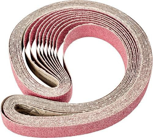 PFERD Keramikkorn Schleifband für Bandschleifer, Körnung 24, Farbe Rot, B: 50 mm, L: 2000 mm, 10 Stück - Bild 1