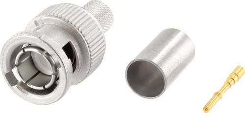 Telegärtner HDTV-BNC-Steckverbinder Stecker gerade 75 Ohm in Silber - Bild 1