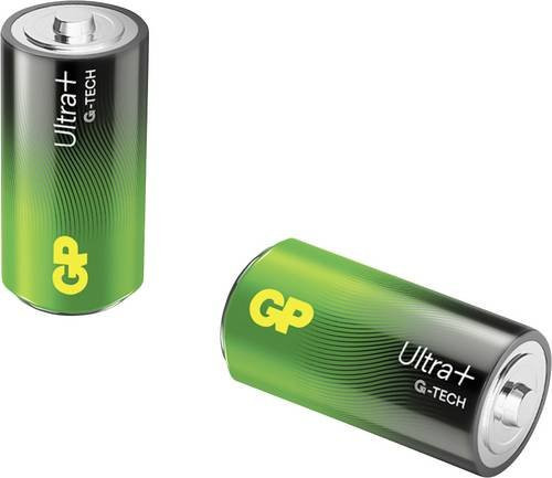 GP Ultra Plus C-Batterie Alkali-Mangan 1.5 V, 2 Stück, Grün - Bild 1