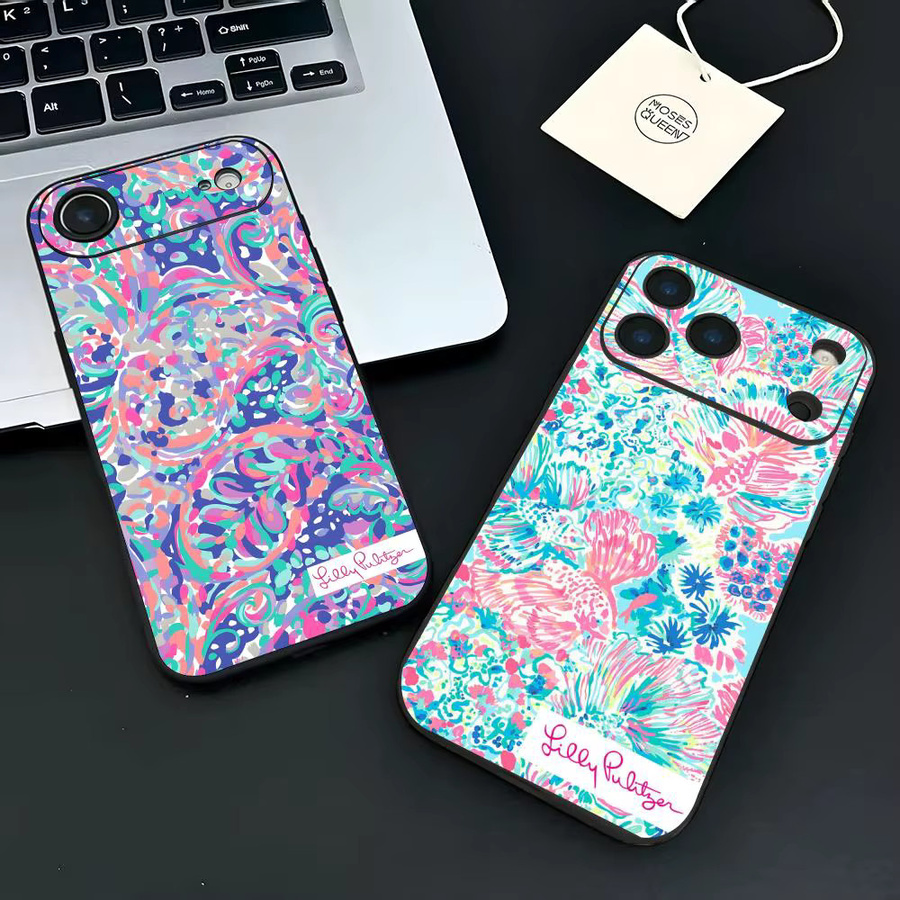 Lilly P-Pulitze Handyhülle für iPhone 12-17 Air Plus Pro Max in Bunt mit satiniertem und glänzendem Design - Bild 2