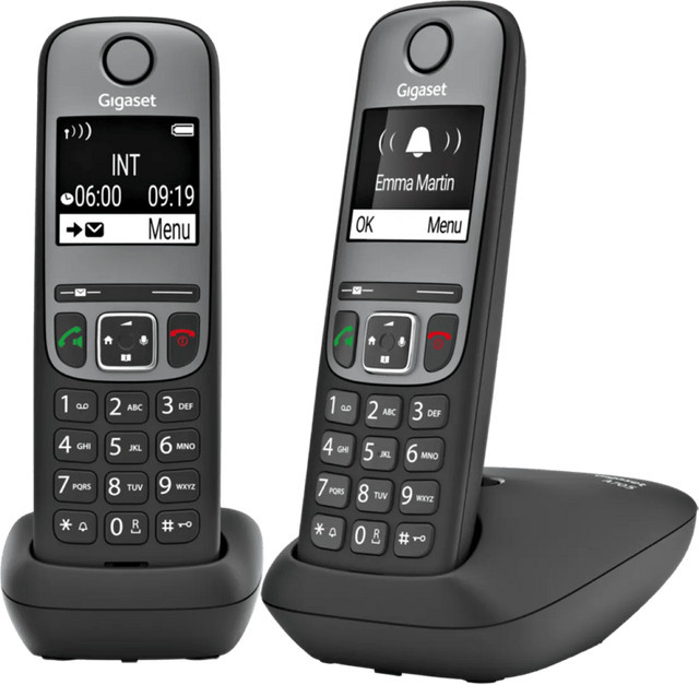 Gigaset A705 Duo Schnurlos Telefonset in Schwarz mit Freisprecheinrichtung und Anruferkennung - Bild 1
