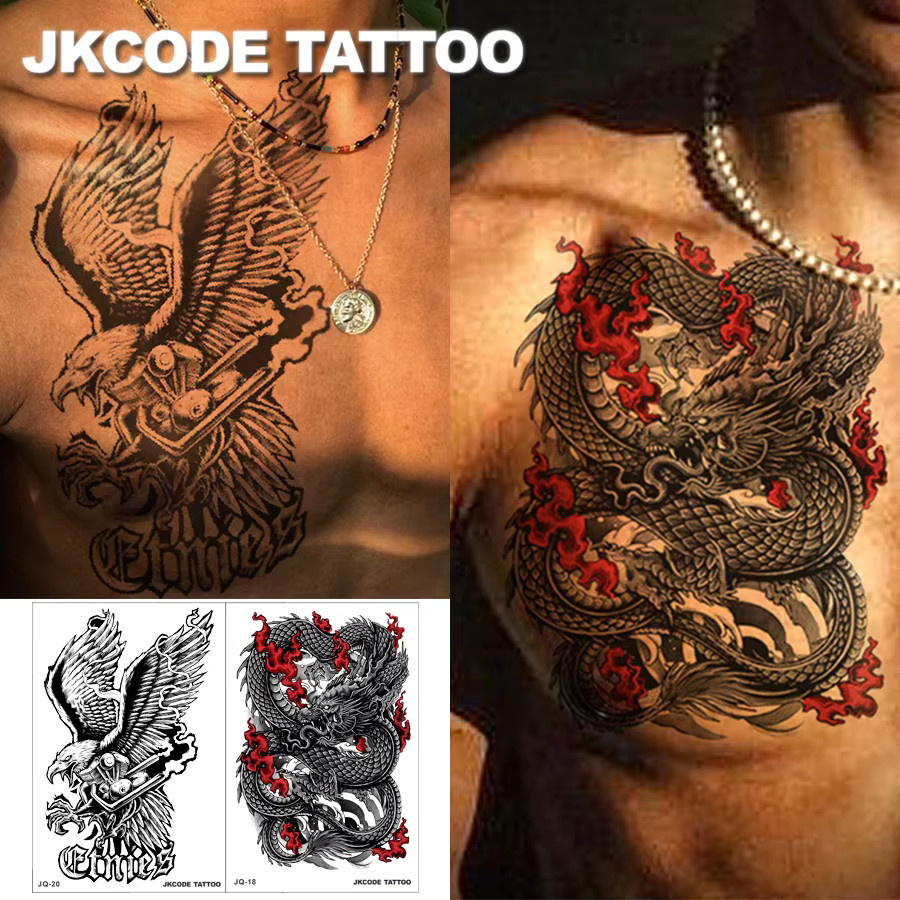 JKCODE TATTOO Tattoo-Set, 4-teilig, Unisex, Schwarz - Bild 2