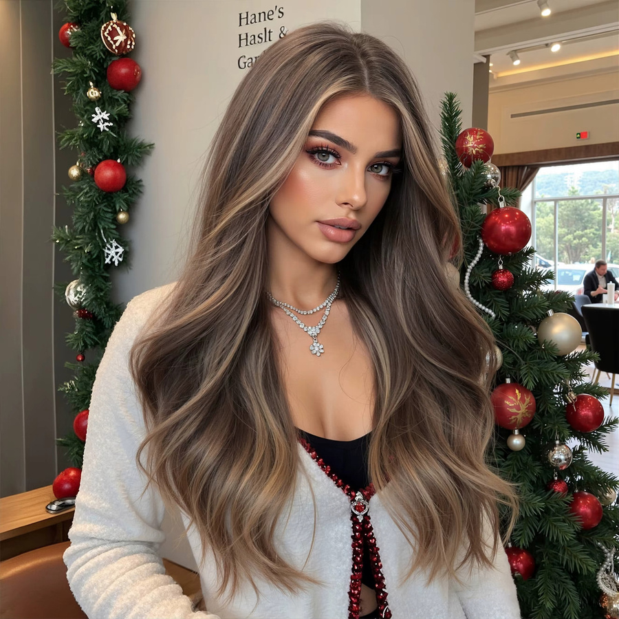 ALAN EATON Perücke, lange gewellte hellblonde Haare, synthetisch, Damen - Bild 4