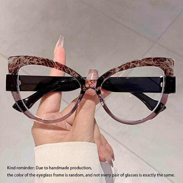Vignyburke Korrektionsbrille Cat-Eye, Vollrand, Edelstahl, grün, schwarz, multicolor, Damen - Bild 1