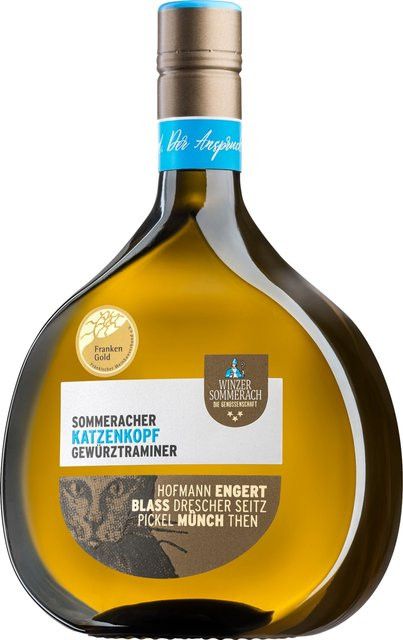Winzerkeller Sommerach eG Sommeracher Katzenkopf Gewürztraminer Weißwein, trocken, Franken, 2023, 0,75 l - Bild 1