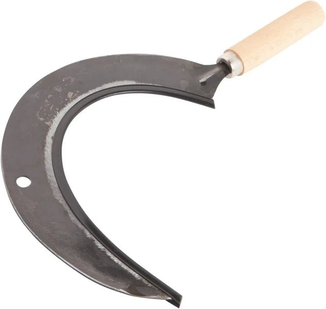 LUX-TOOLS Rundsichel geschmiedet aus Metall mit Buchegriff - Bild 1