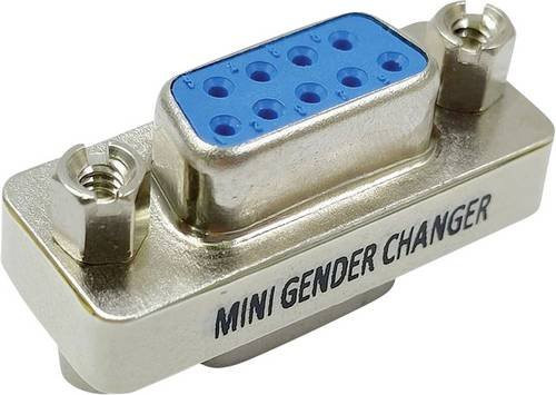 Value Seriell Adapter mit 1x D-SUB-Buchse 9pol. zu 1x D-SUB-Buchse 9pol. in Silber - Bild 1