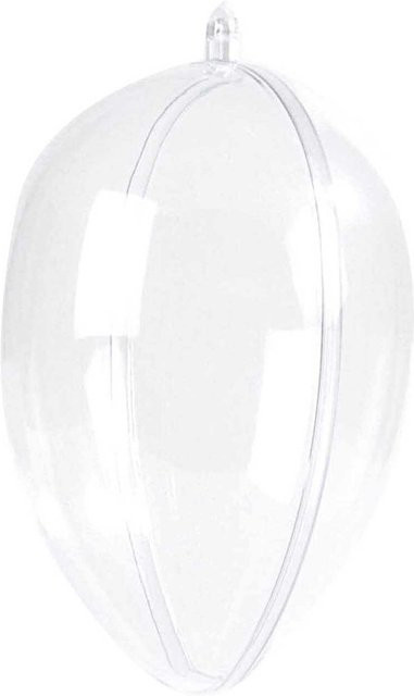 Rico Design Kunststoffei transparent, Höhe: 8 cm - Bild 1