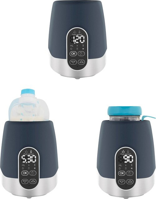 Babymoov Fläschchenwärmer Nutri Smart in Grau und Blau mit Timer und Warmhaltefunktion - Bild 1