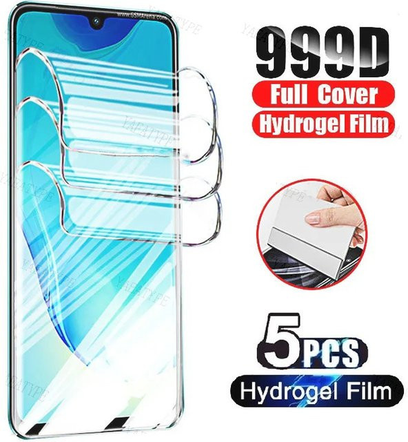 5er Pack Hydrogel Displayschutzfolie für Vivo Y78 Y75 Y76 Y36 Y27 Y11 Y16 Y22 Y30 Y35 Y55 Y56 4G 5G transparent - Bild 1