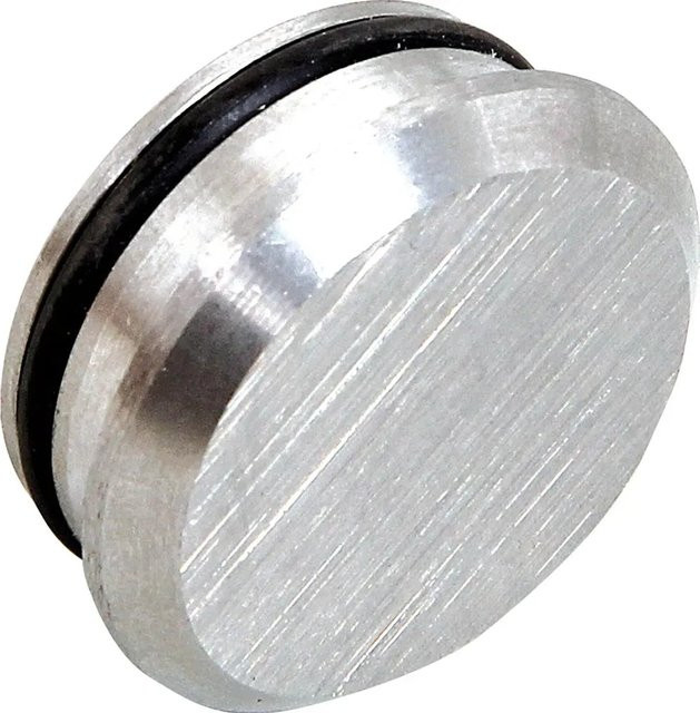 Dieda Endkappe aus Edelstahl in Silber, Durchmesser: 25 mm - Bild 1
