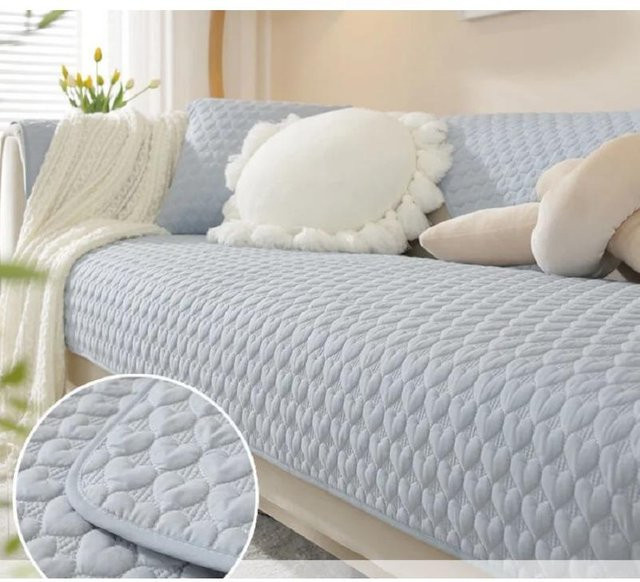 Super Six Sofakissen aus Baumwolle und Polyester, rutschfest und waschbar, grau, B/T: 70 x 70 cm - Bild 1