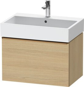 Duravit Waschtischunterschrank D-Neo, wandhängend, Beige/Weiß, 1 Auszug - Bild 1