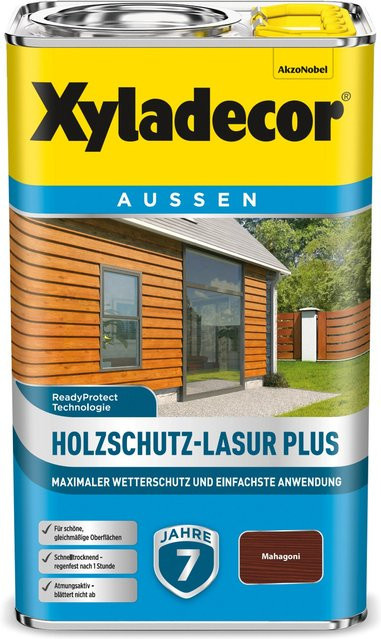 Xyladecor Holzschutz-Lasur Plus Mahagoni 2,5 l - Bild 1