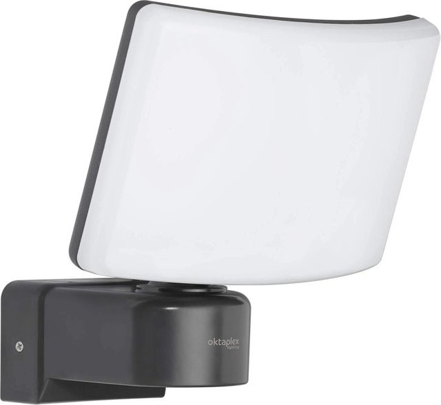 Oktaplex Cali LED Außenstrahler mit Bewegungssensor IP65 30W Warmweiß Anthrazit - Bild 1