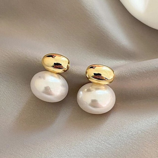 Yupsk Ohrring, Gold Farbe, Perle, Damen - Bild 1
